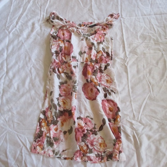 Rue21 Pink, Orange, and Brown Floral Dress - Picture 2 of 7